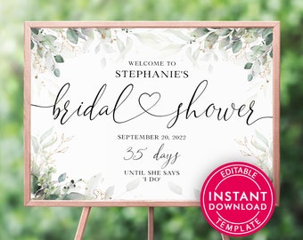 Bridal Shower Welcome Sign Template, Welcome Sign Bridal Shower, Bridal Shower Welcome Sign Printable, Welcome Sign Digital Download
