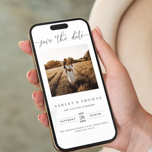 Guardar la fecha digital, plantilla electrónica guardar la fecha, guardar la fecha evitar, invitación digital, tarjeta electrónica, invitación de iPhone, invitación a teléfono inteligente
