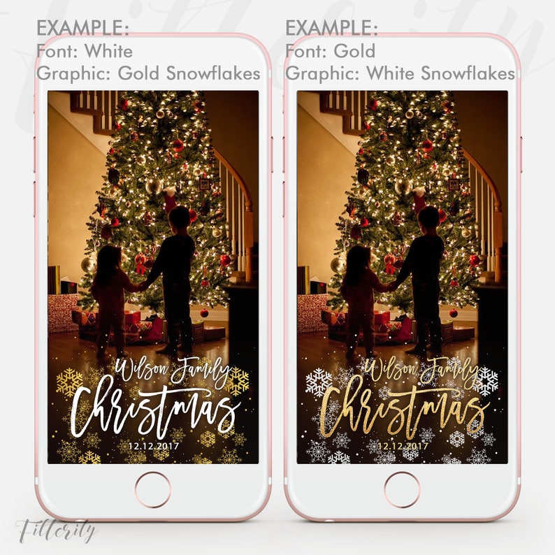 Christmas Snapchat Filter Christmas Snapchat Geofilter Etsy