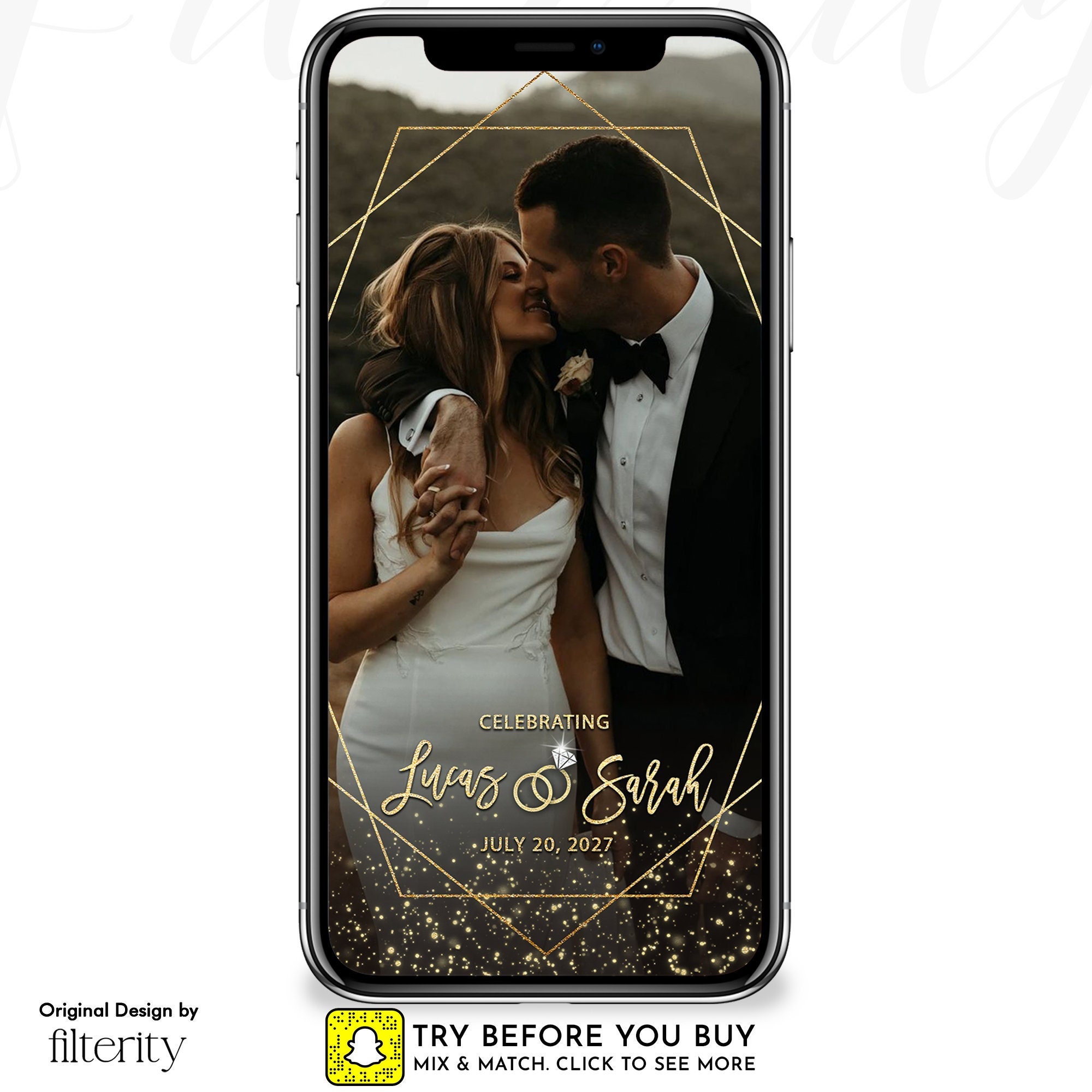 Wedding Snapchat Filter, Wedding Snapchat Geofilter, Wedding Snapchat, Wedding Filter, Wedding Geofilter, Wedding Snap Chat Gold Geofilter
