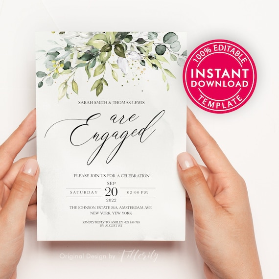 Engagement Invitations Engagement Invites Engagement Invitations