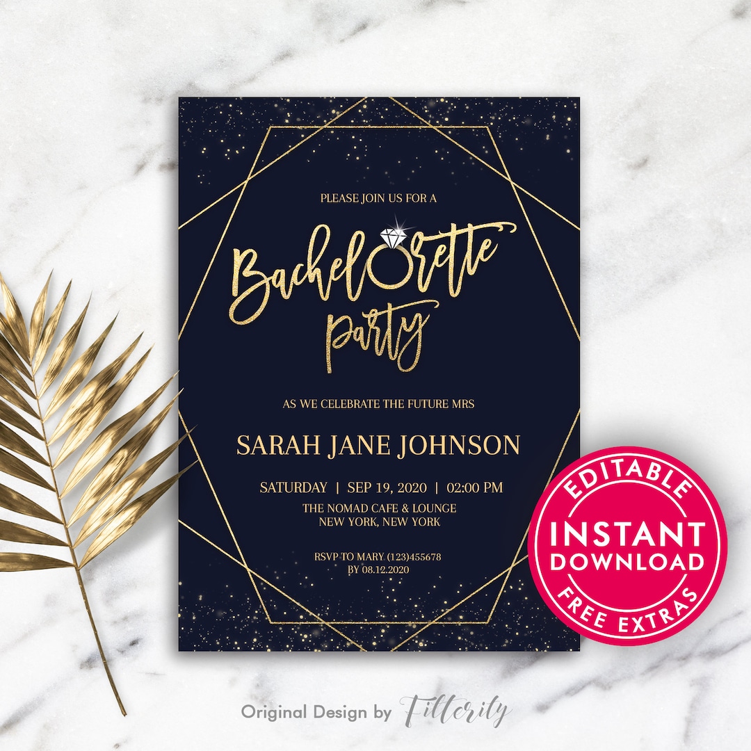 Bachelorette Party Invitations, Bachelorette Invite, Bachelorette Party Invites, Printable