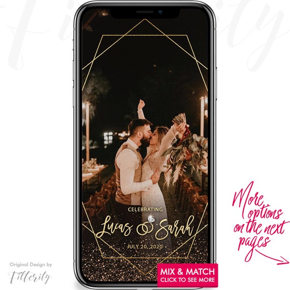 free wedding fonts geofilter