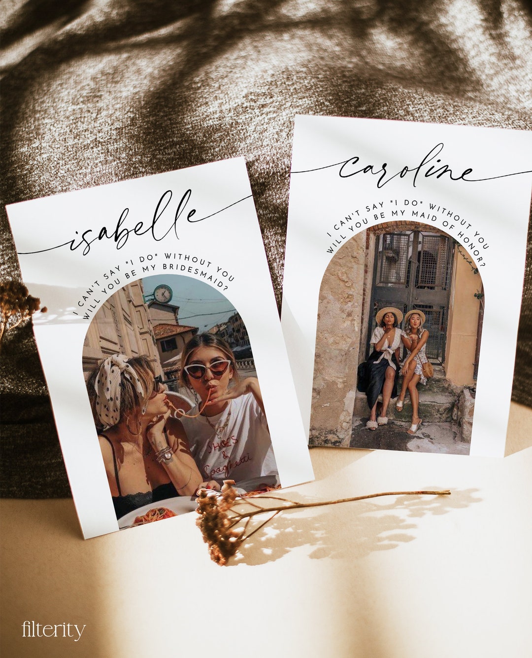 Will You Be My Bridesmaid Template, Will You Be My Maid of Honor, Arch