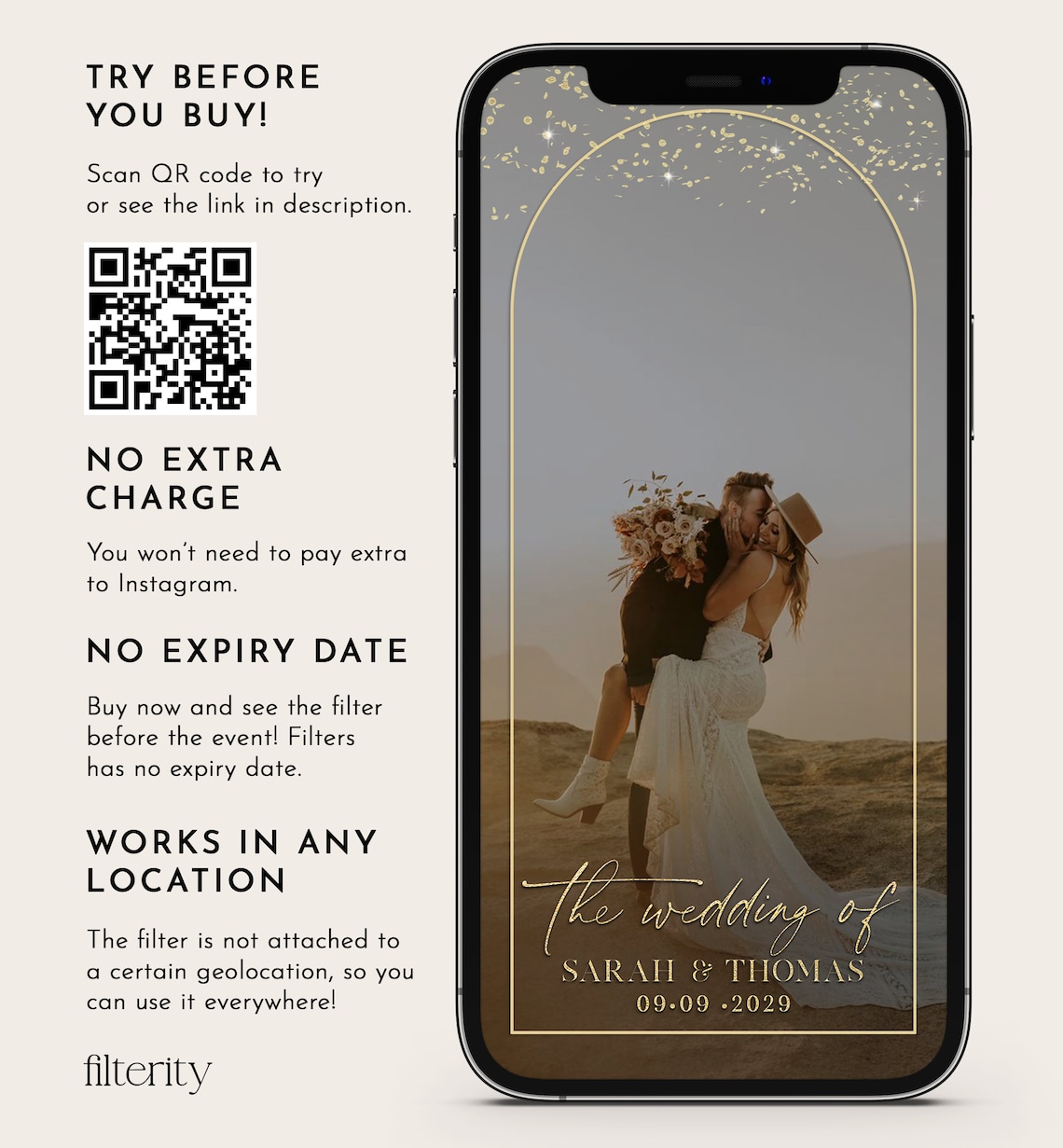 Wedding Instagram Filter Wedding Instagram Effect Custom Etsy