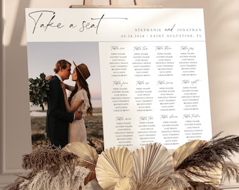 Wedding Seating Chart Template, Wedding Seating Chart Board, Printable Wedding Seating Chart Sign, Table Seating Chart, Seating Plan, Custom