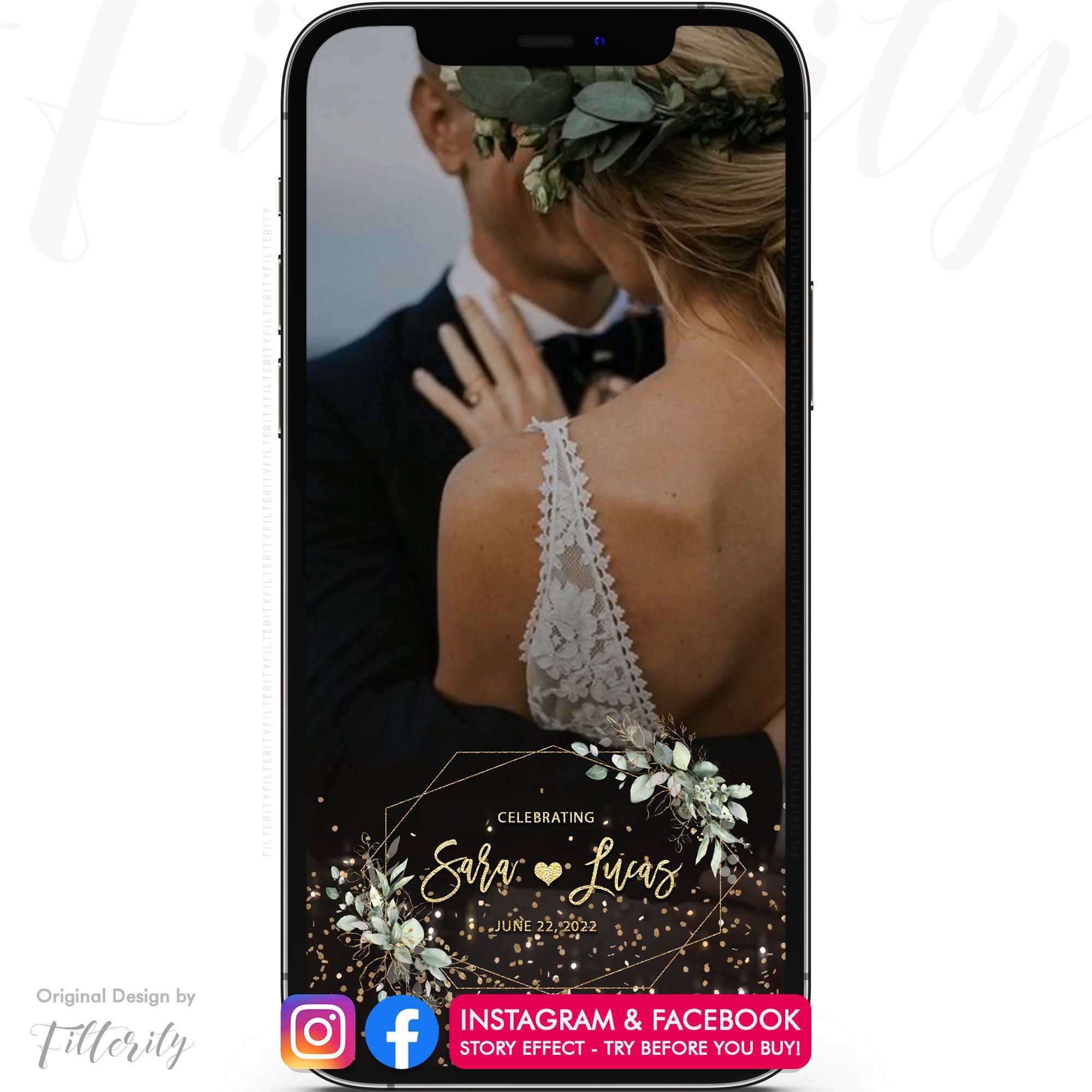 Wedding Instagram Filter Wedding Instagram Effect Custom Etsy