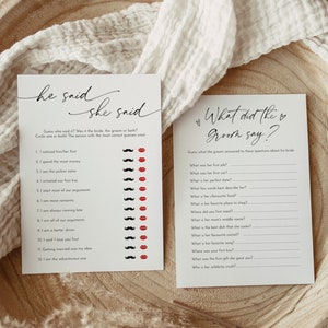 Bridal Shower Games Instant Download, Printable Bridal Shower Games ...