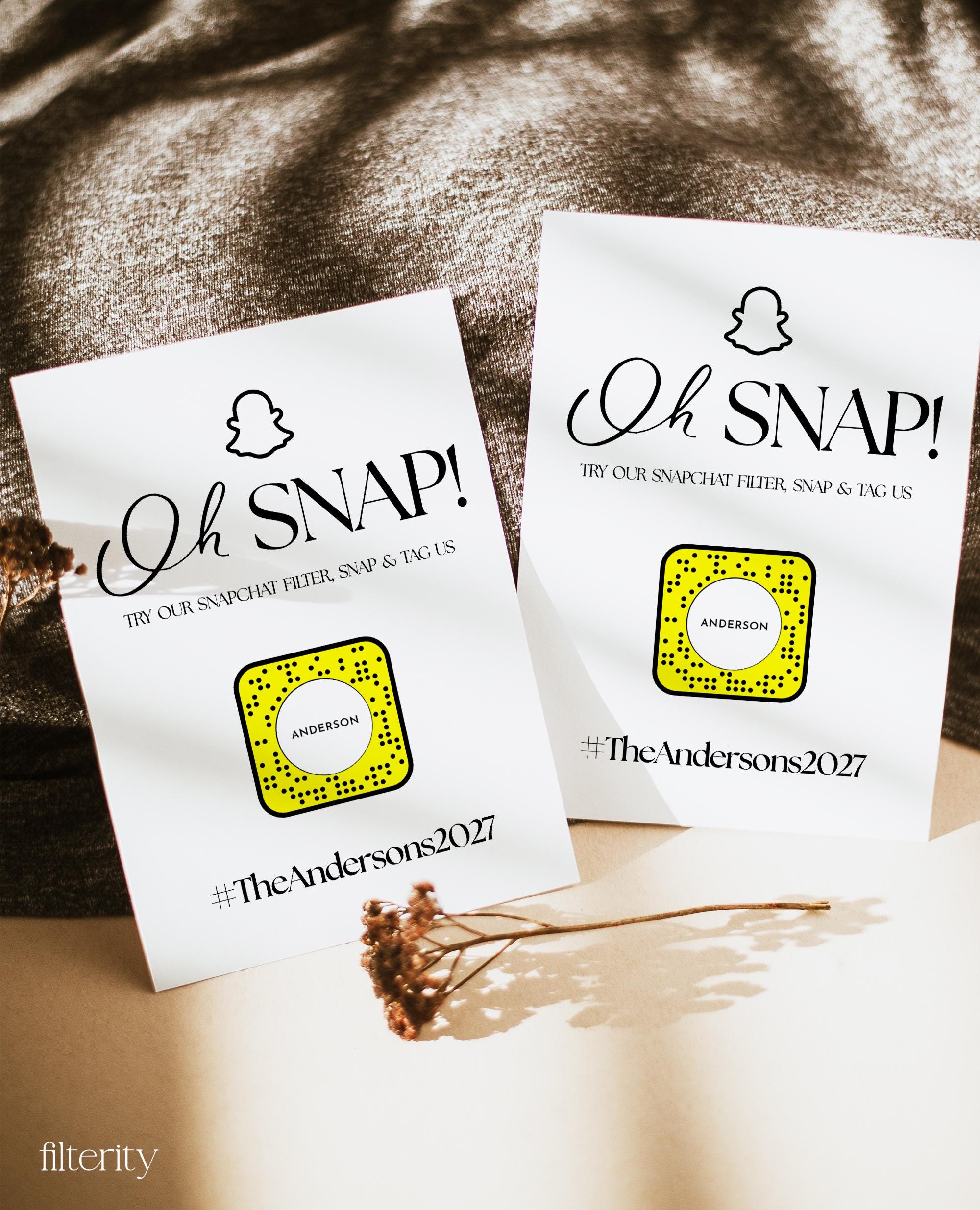 Snapchat Lenses QR Code, Snapchat Filter Sign, Snapchat QR Code Sign ...