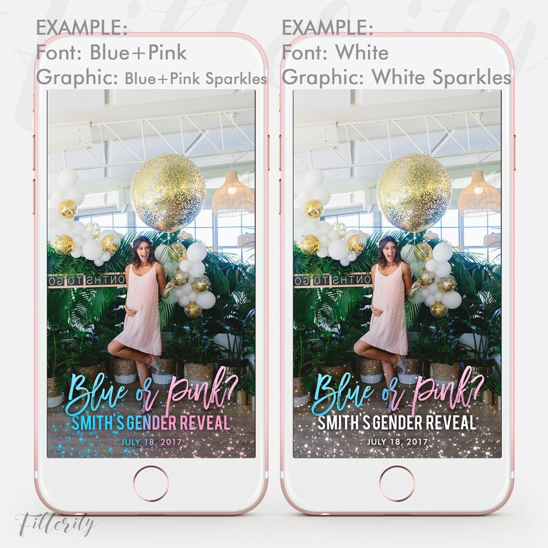 Gender Reveal Snapchat Filter Baby Shower Snapchat Geofilter Etsy
