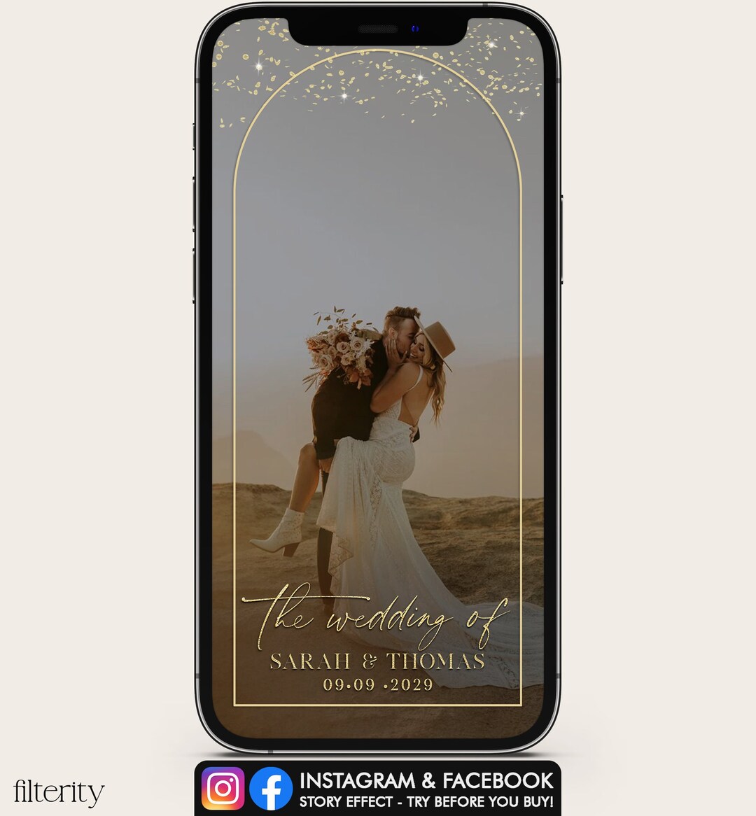 Wedding Instagram Filter, Wedding Instagram Effect, Custom Filter for
