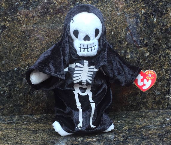 skeleton beanie baby