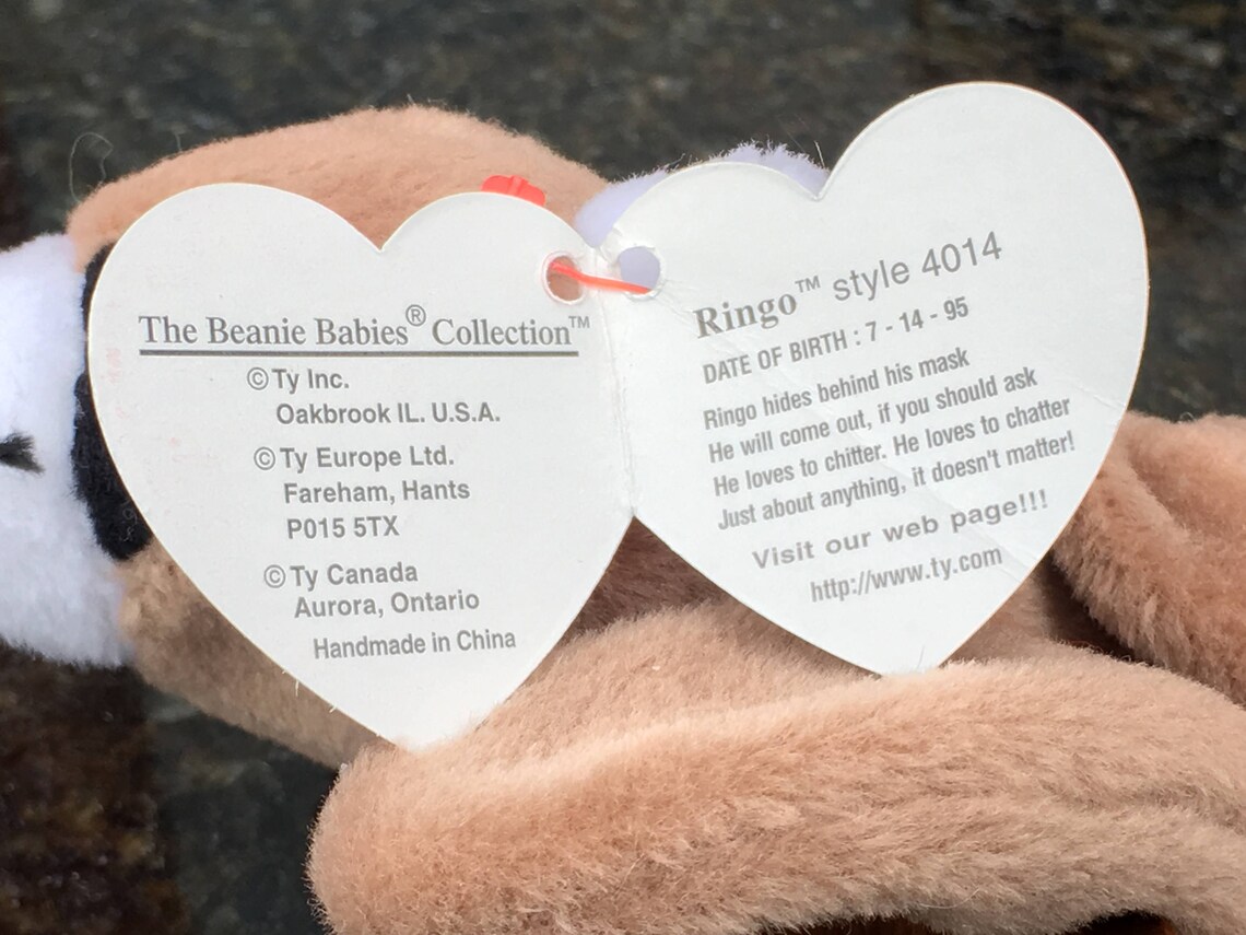 TY Beanie Baby, Ringo Etsy