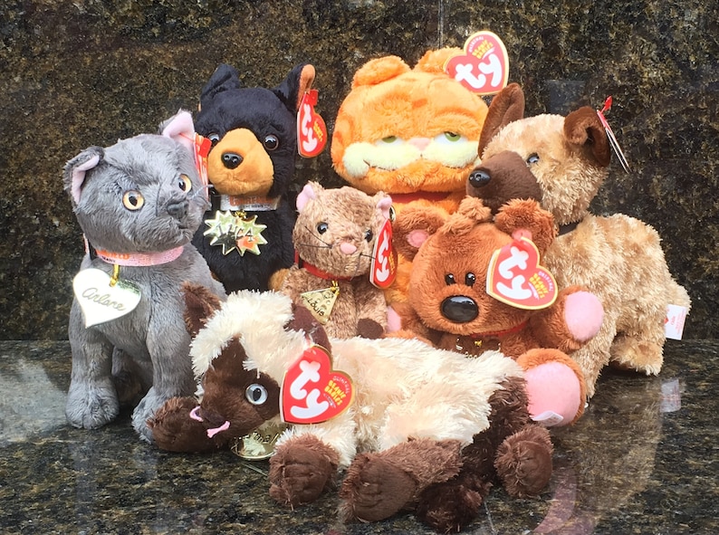 TY Beanie Baby Garfield Odie Nermal Luca Arlene Louis y - Etsy España