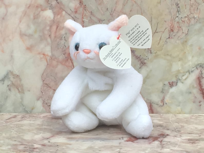 TY Beanie Babies, Zip P.V.C. Style 4004, Flip P.V.C. Style 4012 & Nip P