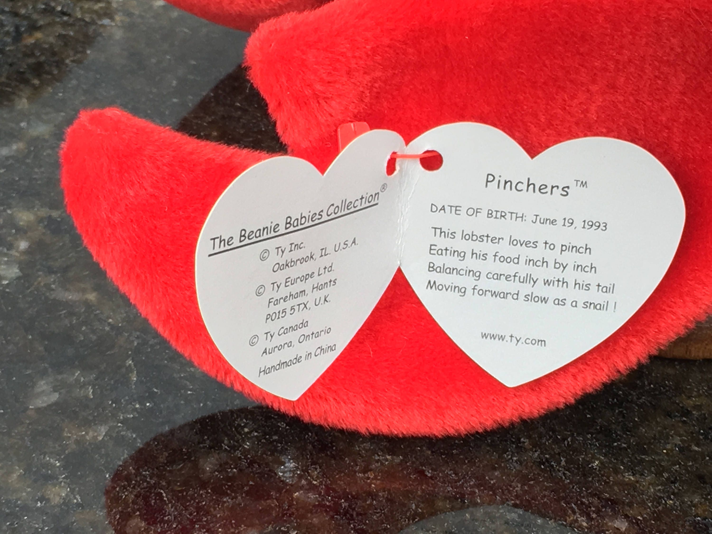 TY Beanie Baby, Pinchers Original Beanie Baby, 1993. - Etsy