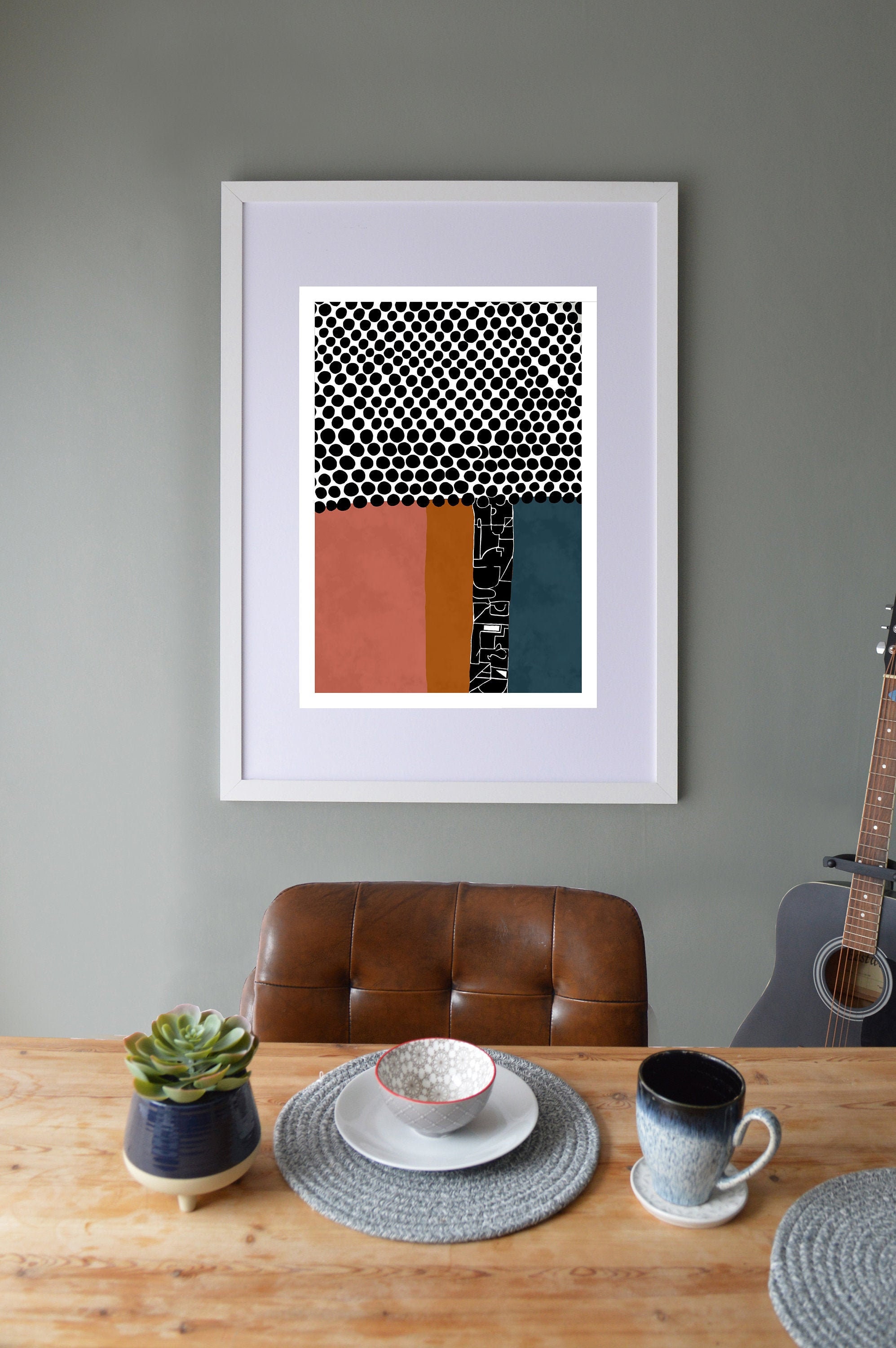 Mid-century Retro Graphic Art Print - Etsy