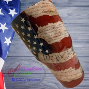 We The People Constitution Flag Tumbler IMAGES TO PRINT