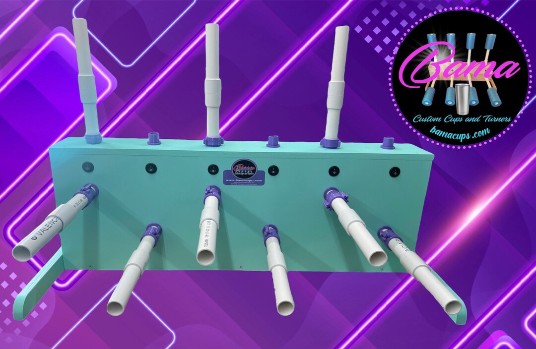 STAGGERED Tumbler Turner for Epoxy Cups Shipping Included Etsy