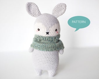 Crochet pattern Bunny Amigurumi, Digital PDF crochet pattern, Amigurumi pattern Bunny, crochet tutorial Bunny,Stuffed Animal crochet pattern