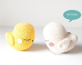 Crochet pattern Duck Amigurumi, Digital PDF crochet pattern duckling, Amigurumi pattern duck, crochet tutorial duckling, farm animal crochet