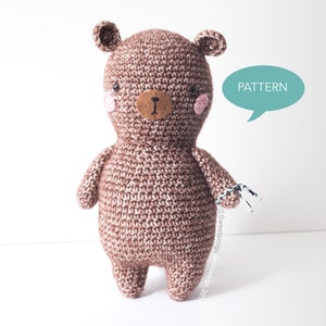 Crochet pattern Teddy Bear Amigurumi, Digital PDF crochet pattern bear, Amigurumi pattern Teddy Bear, crochet tutorial Bear, crochet teddy