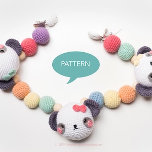 Crochet Stroller Chain Teeny Toes sebra - Babyshop