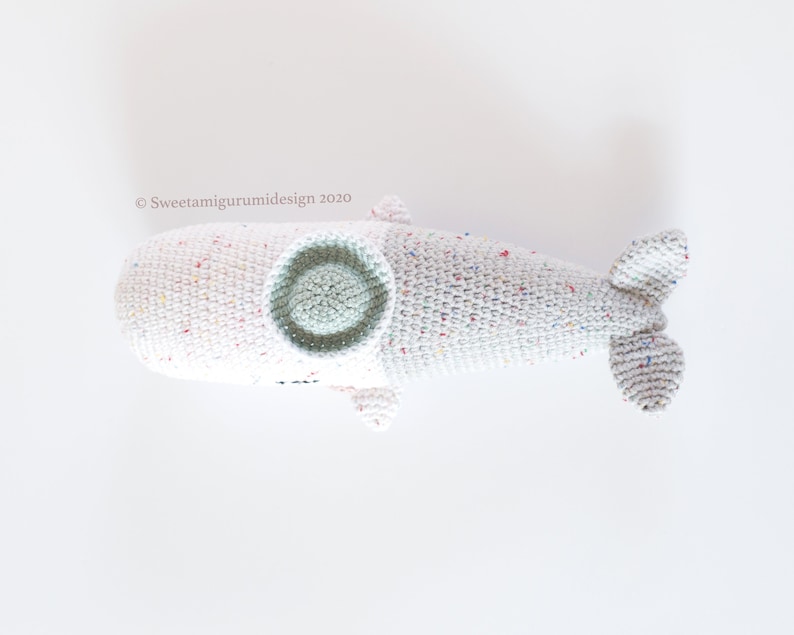 Whale amigurumi pattern, whale crochet pattern, whale crochet, whale amigurumi pattern pdf, whale pattern, amigurumi fish pattern image 4