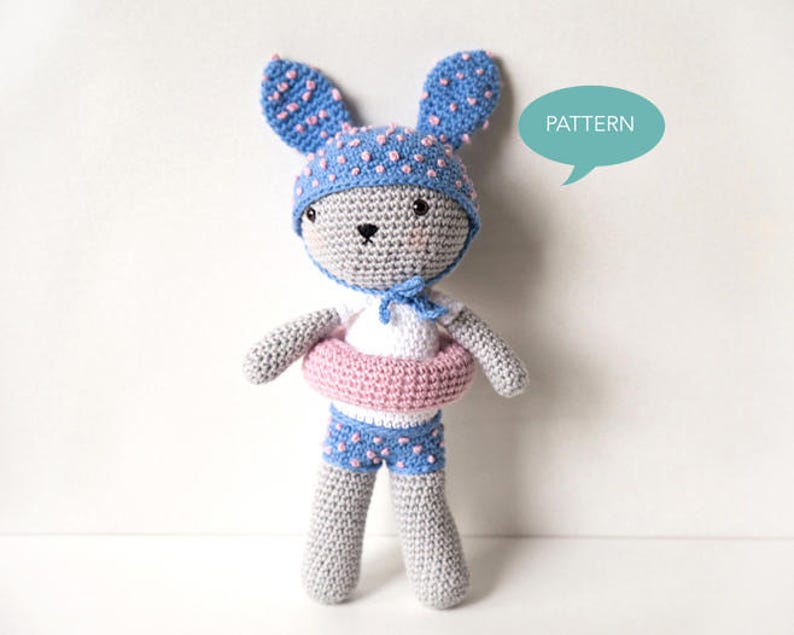 Crochet Amigurumi Bunny Pattern, Amigurumi Pattern Bunny Crochet Pattern, Bunny Amigurumi Pattern, Amigurumi Animal Crochet Pattern PDF image 1
