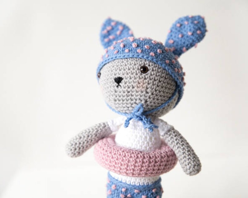 Crochet Amigurumi Bunny Pattern, Amigurumi Pattern Bunny Crochet Pattern, Bunny Amigurumi Pattern, Amigurumi Animal Crochet Pattern PDF image 2