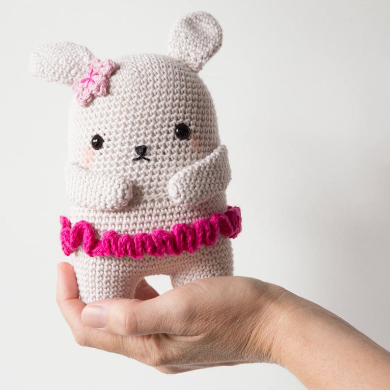 Crochet Bunny Pattern, Crochet Stuffed Animal Bunny,Amigurumi Pattern Bunny,Crochet tutorial Bunny Ballerina,Crochet Pattern Bunny Amigurumi image 3