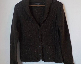 Bust 40.5 Leather Belt Size 10 Blue Mohair Sweater 1980s Silky Soft Pullover V Neck /& Slouchy Casual Boyfriend Style Winter Spring