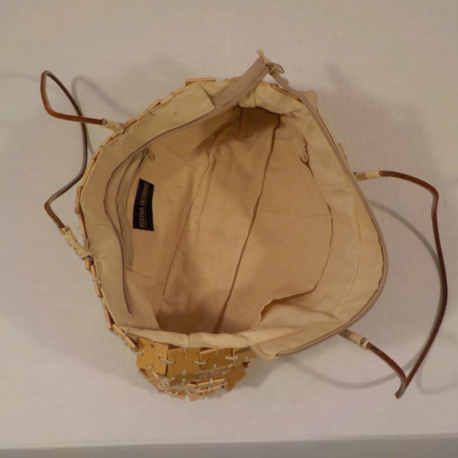 Vintage REDfish diseños bambú cuadrados bolso de mujer bolso | Etsy