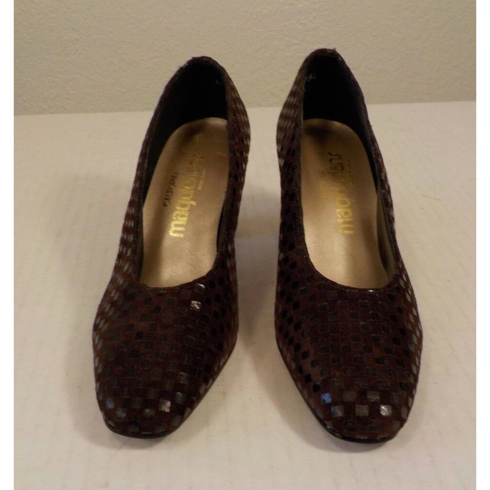 California Magdesians 5M Brown Suede Heel Pump USA Heel