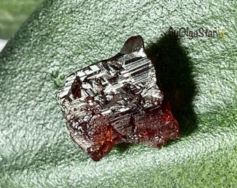 RED ETCHED Spessartite Garnet  | TALISMAN For Prosperity Good Health Happiness | Improves The Energy Flow In Your Body |  Detoxes Immune Sy