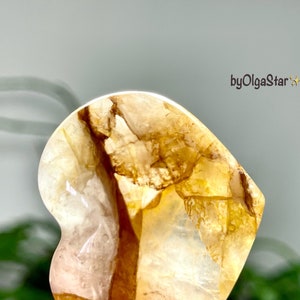 Heart Therapy Wondrous Metaphysical Worker Golden Healer Quartz Crystal Heart Stimulates Our Creative Expression on ALL Levels From Soul image 1