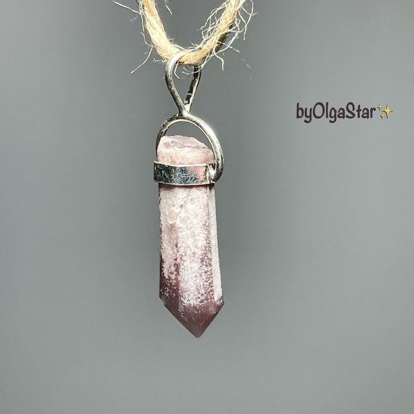 High Quality Lithium Crystal | Personal TALISMAN Metaphysical Crystal Pendant | Protection Good Luck Charm | Wear Daily or House Protection