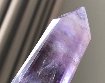 Sacred Geometry Phantoms Amethyst Crystal | Visionary Amethyst Crystal | Guidance Metaphysical Love Energy Rainbow Flashes Violet Rays HOME