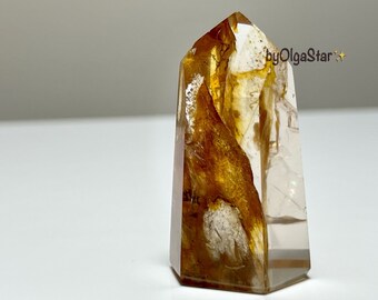 HIGH FREQUENCY Golden Healer Quartz Crystal: Facilitates Starseed Energetics Anchored Within Earth. Powerful Starseed Support Aid Guidance