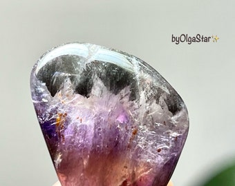 Super Seven 7 Amethyst Crystal Melody Stone | Very Rare Quality Exceedingly High Vibrational Gemstone | Powerful Spiritual Energy Support OM