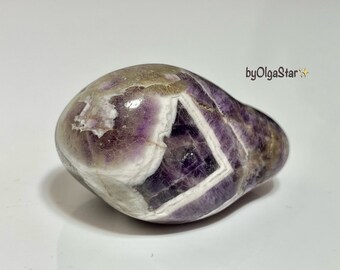 High Quality Chevron Amethyst Powerful Sacred Geometry Vibes | Wonderfully Spiritual Stone | Intuition Crystals Grid Work | Energy Amplifier