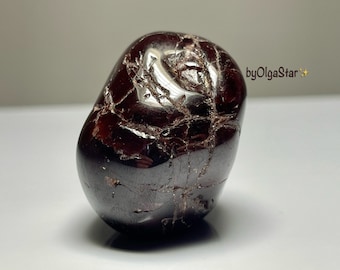 Star Garnet Electric Nature Facilitates Metaphysical Work On Deep Subconscious Level | Large Natural Deeply Spiritual Stone Polished Crystal