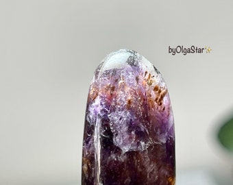 Super Seven 7 Amethyst Crystal Melody Stone | Very Rare Quality Exceedingly High Vibrational Gemstone | Powerful Spiritual Energy Support OM