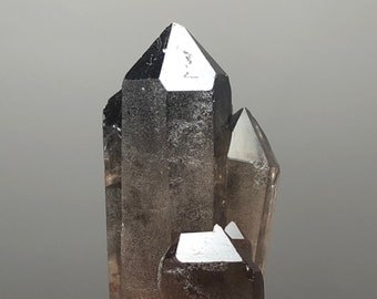 Etched Water Clear Smokey Smoky Quartz Point Points Cluster | Record Keepers ISIS Face | Energy Worker Must Crystal Grid Reiki Metaphysical