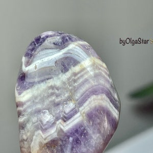 High Quality Chevron Amethyst Powerful Sacred Geometry Vibes Wonderfully Spiritual Stone Intuition Crystals Grid Work Energy Amplifier image 4