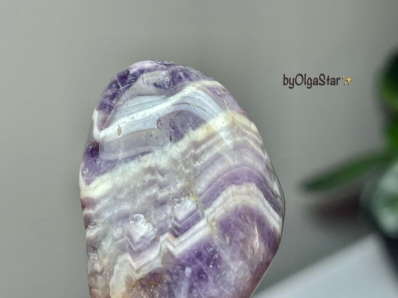 High Quality Chevron Amethyst Powerful Sacred Geometry Vibes Wonderfully Spiritual Stone Intuition Crystals Grid Work Energy Amplifier image 4