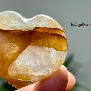 Heart Therapy Wondrous Metaphysical Worker Golden Healer Quartz Crystal Heart Stimulates Our Creative Expression on ALL Levels From Soul image 6