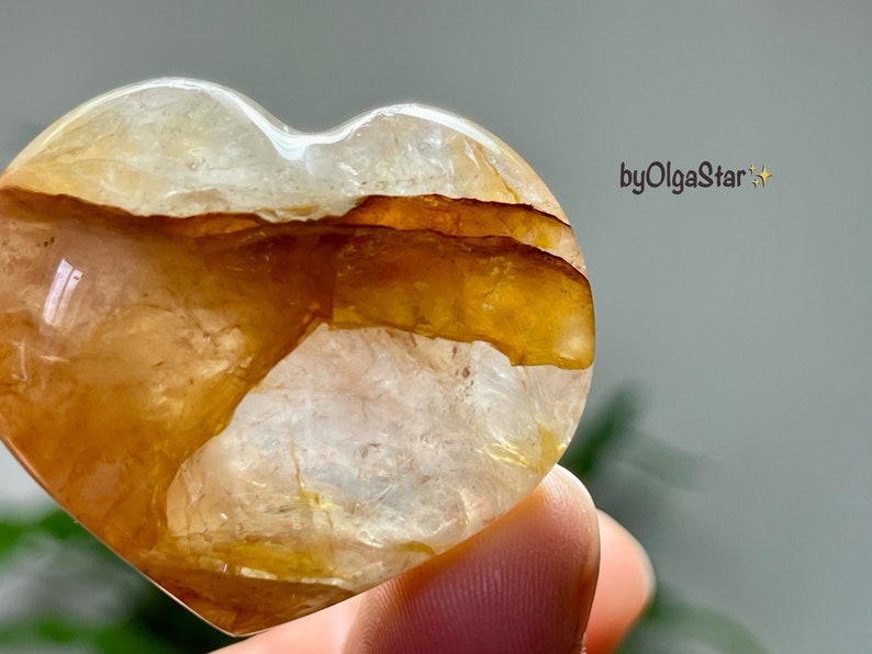 Heart Therapy Wondrous Metaphysical Worker Golden Healer Quartz Crystal Heart Stimulates Our Creative Expression on ALL Levels From Soul image 6