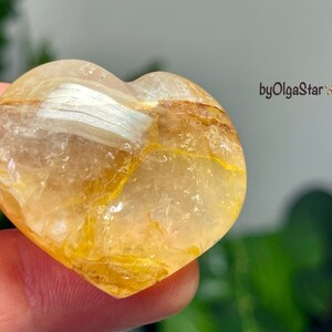 Heart Therapy Wondrous Metaphysical Worker Golden Healer Quartz Crystal Heart Stimulates Our Creative Expression on ALL Levels From Soul image 8