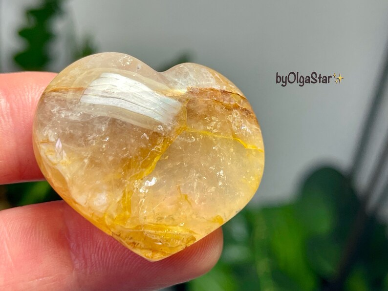 Heart Therapy Wondrous Metaphysical Worker Golden Healer Quartz Crystal Heart Stimulates Our Creative Expression on ALL Levels From Soul image 8
